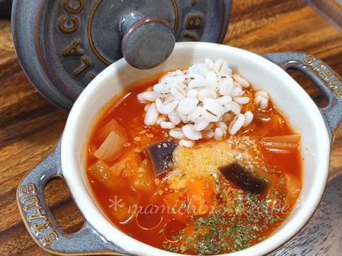 押し麦入り*ミネストローネスープ